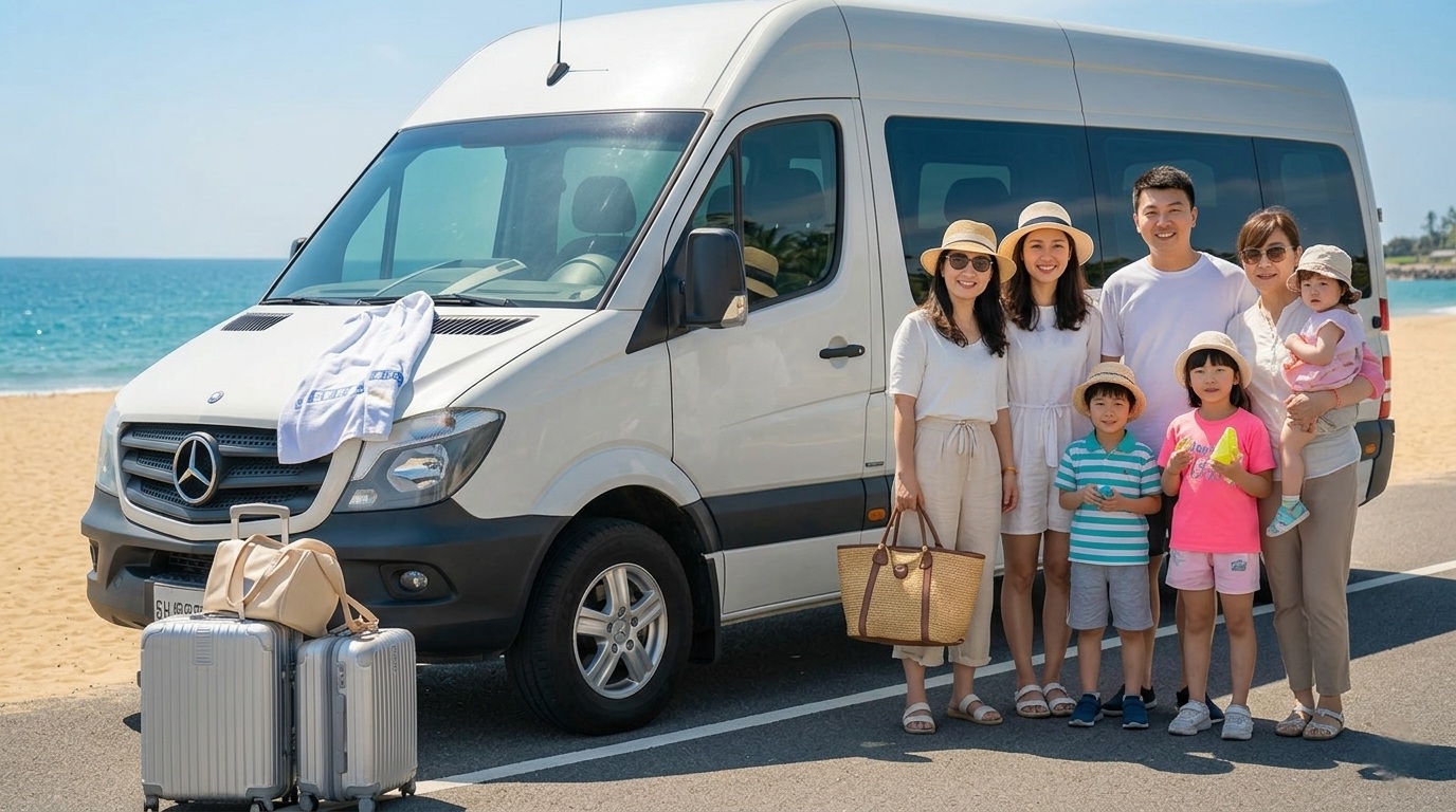 全家溫馨出遊的幸福時刻