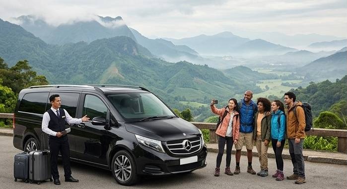 舒適的旅遊接送車輛